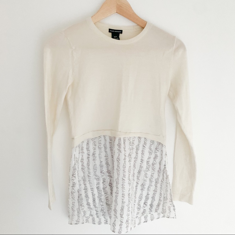 Club Monaco Sweater Blouse